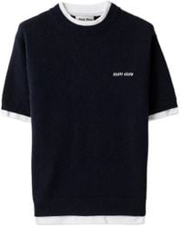 Miu Miu - Short-Sleeve Crew-Neck T-Shirt - Lyst