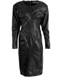 VAQUERA - Corset-Style Zip-Detail Midi Dress - Lyst