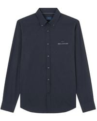 Paul & Shark - Logo-Print Button-Down Shirt - Lyst