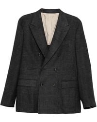 Eleventy - Double-Breasted Blazer - Lyst