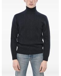 Paolo Pecora - Cable-Knit Roll-Neck Sweater - Lyst