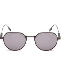 ZEGNA - Round-Frame Sunglasses - Lyst