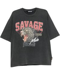 Just Cavalli - Graphic-Print T-Shirt - Lyst