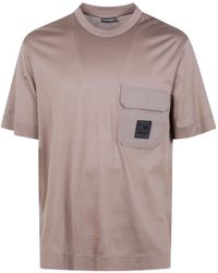Emporio Armani - Short Sleeves With Pocket T-Shirt - Lyst