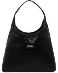 Love Moschino - Shopper mit Logo-Schild - Lyst