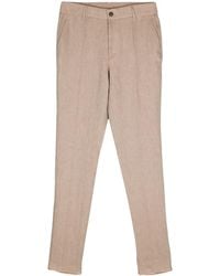 Peserico - Linen Tapered Trousers - Lyst