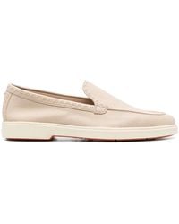 Santoni - Leather Loafers - Lyst