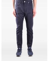 Paolo Pecora - Slim-Fit Cotton Trousers - Lyst