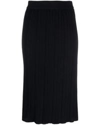 Thom Browne - Plissé Virgin-Wool Midi Skirt - Lyst