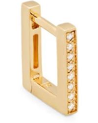 Tom Wood - 9Kt Sleek Diamond Earring - Lyst