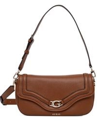 Guess - ロゴプレート ショルダーバッグ - Lyst