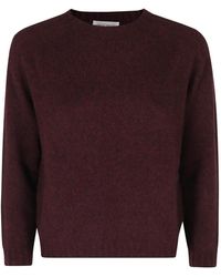 Roberto Collina - Three-Quarter Sleeve Wool-Camel Jumper - Lyst