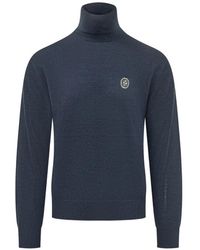 Drole de Monsieur - Logo-Patch Roll-Neck Sweater - Lyst