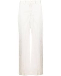 Lemaire - High-waisted Straight-leg Trousers - Lyst