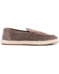 Doucal's - Braided-sole Detail Loafers - Lyst