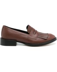 Sarah Chofakian - Oxford Fringed Slip-On Shoes - Lyst