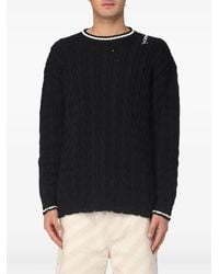 Marni - Cable-Knit Round-Neck Sweater - Lyst