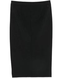 Dondup - Side-Slit Midi Skirt - Lyst
