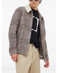 DRYKORN - Geruit Jack Met Imitatie Lammy Kraag - Lyst