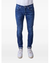 Dondup - George Faded-Effect Slim-Fit Jeans - Lyst