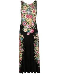 Etro - Floral Sleeveless Maxi Dress - Lyst