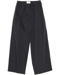 St. Agni - Striped Pleated Trousers - Lyst
