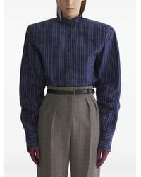 Mugler - Padded Shoulders Shirt - Lyst