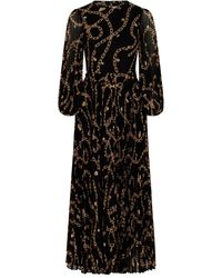 strapless open back dress Stolen Stores Ms. Pleat Two-Tone Cut-Out Dress in Longan main image 0