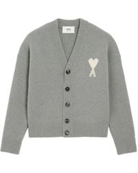 Ami Paris - Ami De Coeur Cardigan - Lyst