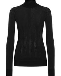 Dolce & Gabbana - Silk Mock-Turtleneck Sweater - Lyst