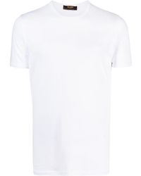 Moorer - T-shirt Van Stretch-katoen - Lyst