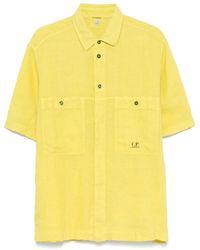 C.P. Company - Camisa de lino con manga corta - Lyst