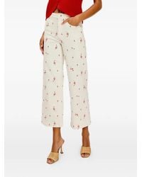 Rails - Getty Floral-Print Cropped Trousers - Lyst
