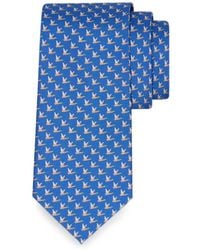 Ferragamo - Mallard-Print Silk Tie - Lyst