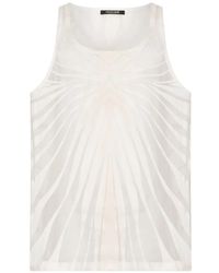 Roberto Cavalli - Ray Devoré Zebra-Pattern Vest - Lyst