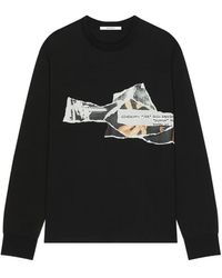 Givenchy - Camiseta De Algodón Con Estampado Ripped Papers - Lyst