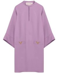Valentino Garavani - Vlogo-Plaque Mini Dress - Lyst