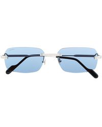 Uomo Accessori da Occhiali da sole da Montatura occhiali da Uomo di Cartier in Metallizzato 