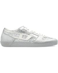 DIESEL - S-Leroji-D1 Glittered Panelled Sneakers - Lyst