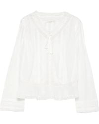Doen - Hillock Blouse Met Kanten Detail - Lyst