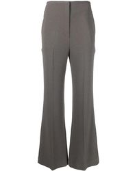 Nanushka - Cropped Kick Flare Trousers - Lyst