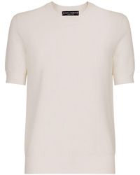 Dolce & Gabbana - Short-sleeve Knitted T-shirt - Lyst