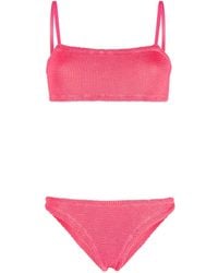 Hunza G - Gigi Crinkled-effect Bikini Set - Lyst