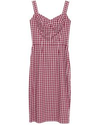 BLAKLACE - Straps Checkered Dress - Lyst