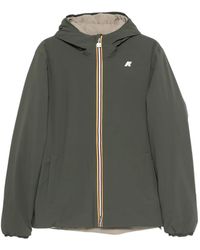 K-Way - Reversible Hooded Jacket - Lyst