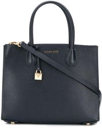 MICHAEL Michael Kors Grand sac à main zippé - Bleu