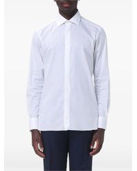 ZEGNA - Stretch-Popeline Shirt - Lyst