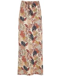 Amir Slama - Palm Leaf Print Maxi Skirt - Lyst