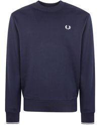 Fred Perry - Sweat En Coton À Broderie Couronne De Laurier - Lyst