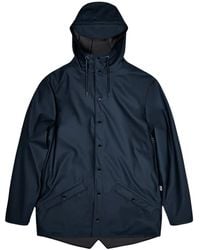 Rains - Hooded Pocket Rain Jacket - Lyst